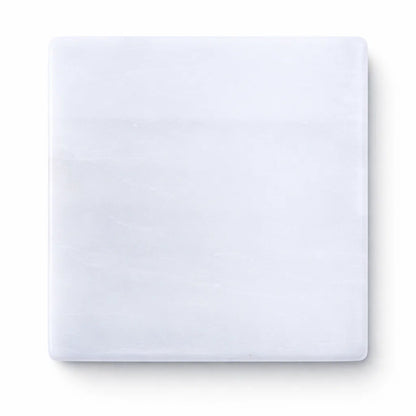 Smooth Square Selenite Plate – Vastu Remedy for Ultimate Stability | Daily Cleansing | 3 Inch
