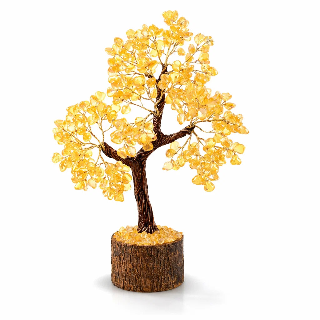 Citrine Money Tree – Vastu Remedy for Money Drawing | Financial Prosperity | 300 Beads | 10 Inch