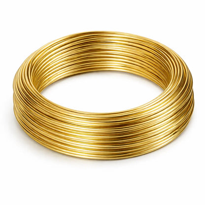 Premium Brass Wire Vastu Remedy for Southwest Installation (2mm & 4mm) - Earth Element Conductor Wire for Relationship Remedies, Financial Stability & Entrance Threshold Vastu Balancing by Vastu Mandir