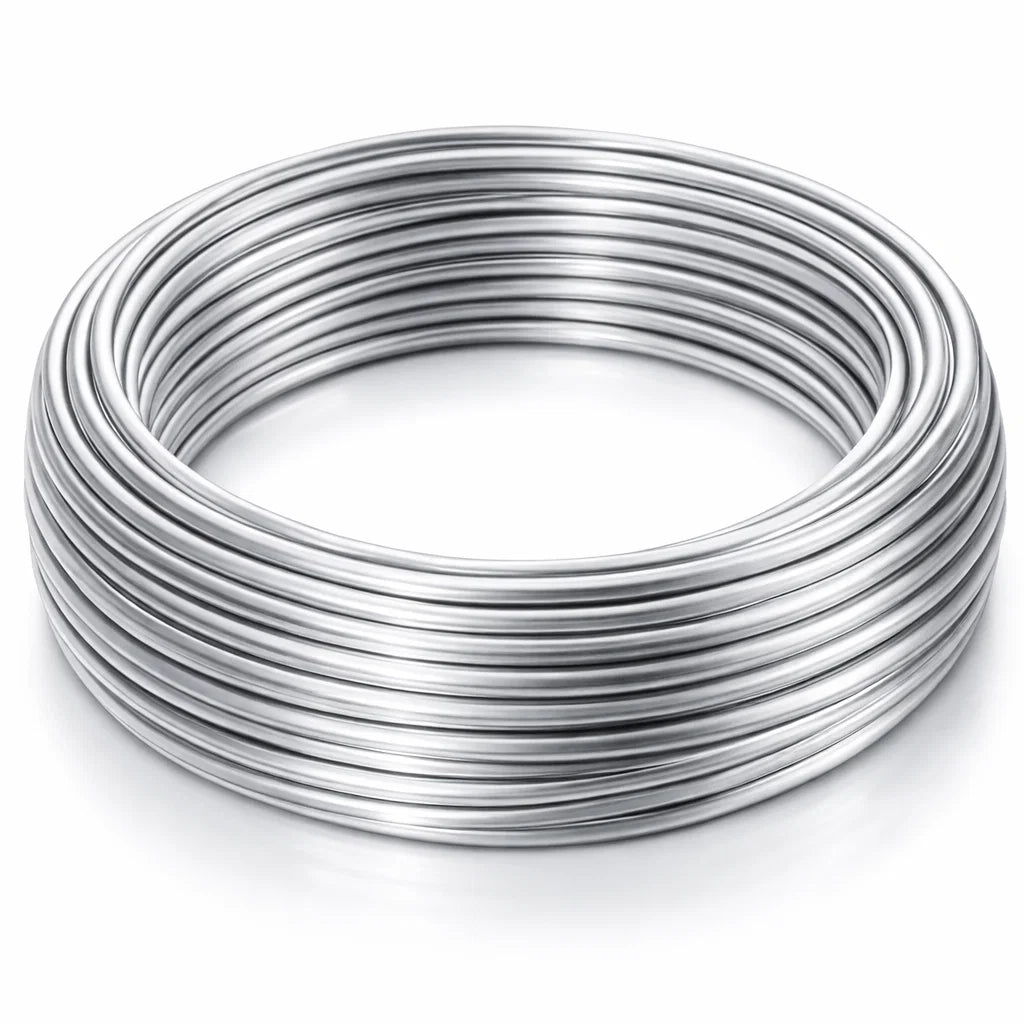 Aluminium Wire for Vastu North Direction & Career Remedies (2mm 4mm Diameter) - Lightweight Metal Wire for Water Element Balancing, Wealth Flow Activation & Plot Extension Vastu Treatment by Vastu Mandir