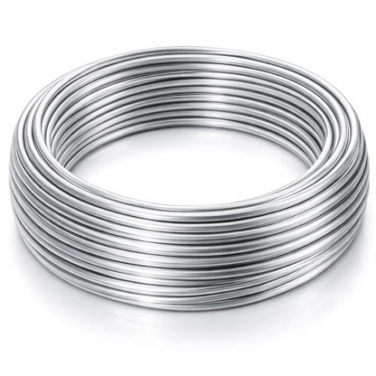 Aluminium Wire for Vastu North Direction & Career Remedies (2mm 4mm Diameter) - Lightweight Metal Wire for Water Element Balancing, Wealth Flow Activation & Plot Extension Vastu Treatment by Vastu Mandir