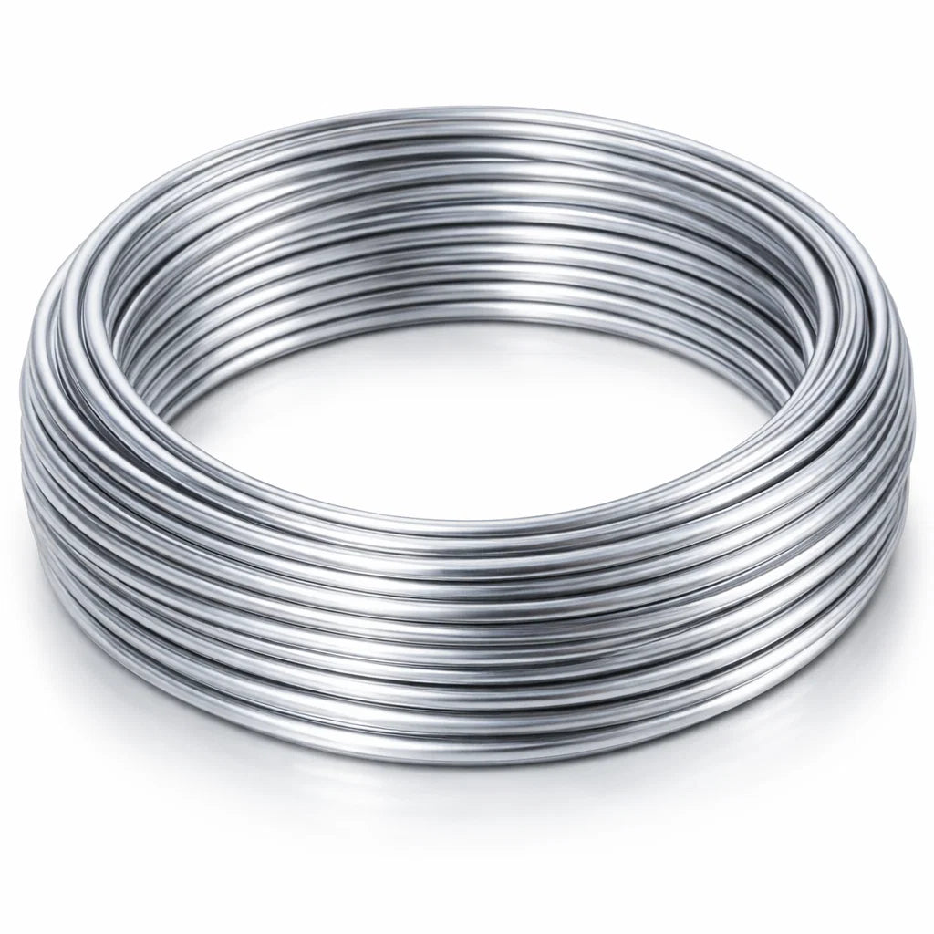 Aluminium Wire for Vastu North Direction & Career Remedies (2mm 4mm Diameter) - Lightweight Metal Wire for Water Element Balancing, Wealth Flow Activation & Plot Extension Vastu Treatment by Vastu Mandir