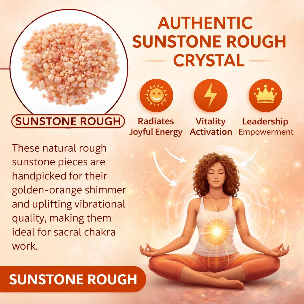 Authentic Raw Sunstone Crystal – Vastu Remedy for Joy, Vitality & Leadership | Ideal for East Direction Activation | 100g / 500g / 1kg