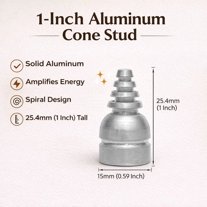 Aluminium Cone Stud – Vastu Remedy for North Direction Activation | Career Growth & Water Balance | 1 Inch Height x 15mm Base