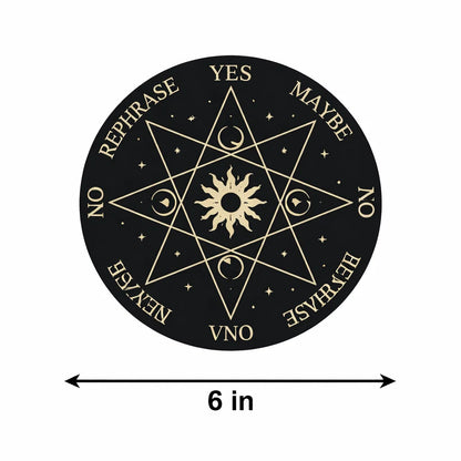 Premium Surya (Sun) Dowsing Board (6" & 9") for Vastu Remedy & Solar Energy Activation — East Direction Pendulum Chart for Authority, Career Success & Father Healing Vastu Remedy By Vastu Mandir