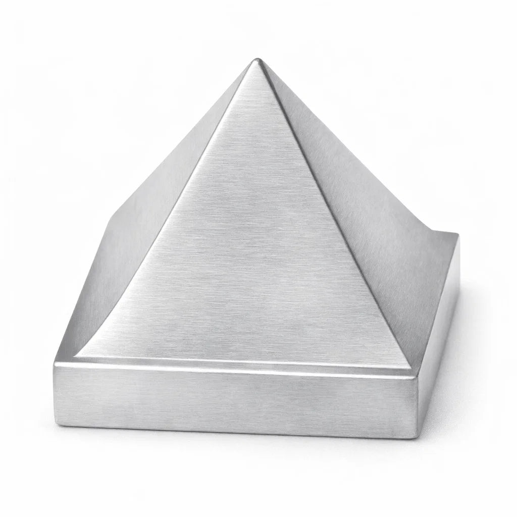 Solid Aluminium Pyramid Vastu Remedy for Health, Wealth and Positive Energy Balance for Home Entrance, Main Door and Kitchen Placement | 7.6 cm |  270  gm
