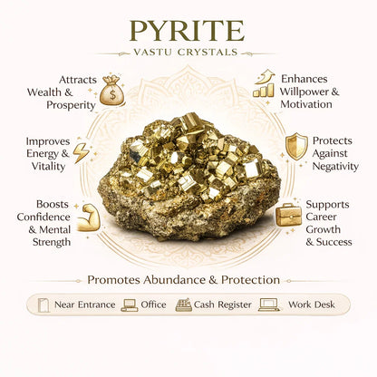 Natural Silver Pyrite Raw Stone – Vastu Remedy for Prosperity & Protection | Ideal for Business Displays | 1 kg