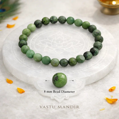 Natural Chrysoprase Crystal Bracelet – Vastu Remedy for Emotional Balance & Creative Expression | 8mm Power Beads