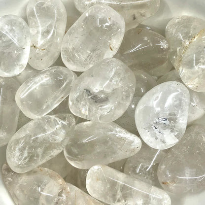 CLEAR QUARTZ STONE (100 gram Tumbled)