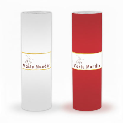 Big Vastu Mandir Tape Multicolor (2 Rolls) – 10 Feet | 3" & 4" Wide Waterproof Colour Vinyl Tapes for Toilet, Vastu Remedy for Entrance & Zone Correction By Vastu Mandir