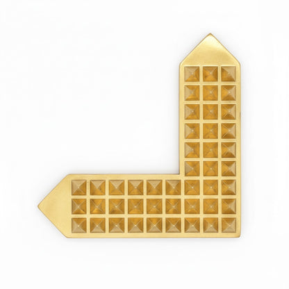 Metal Pyramid Angle 3.5 inch for Vastu Remedy & Corner Correction Copper, Brass & Lead L-Shaped Pyramid for Missing Corners & Directional Vastu Dosh Nivaran By Vastu Mandir