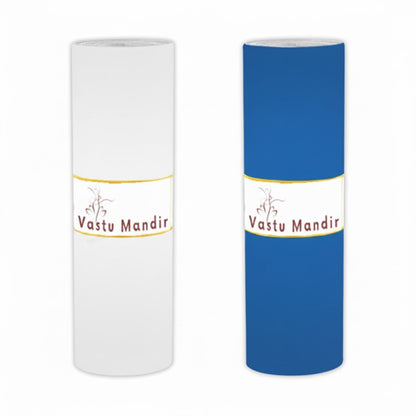 Big Vastu Mandir Tape Multicolor (2 Rolls) – 10 Feet | 3" & 4" Wide Waterproof Colour Vinyl Tapes for Toilet, Vastu Remedy for Entrance & Zone Correction By Vastu Mandir