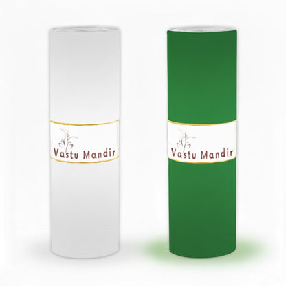 Big Vastu Mandir Tape Multicolor (2 Rolls) – 10 Feet | 3" & 4" Wide Waterproof Colour Vinyl Tapes for Toilet, Vastu Remedy for Entrance & Zone Correction By Vastu Mandir